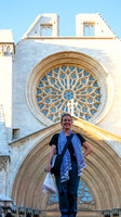Sharon in Front of Tarragona Cathedral