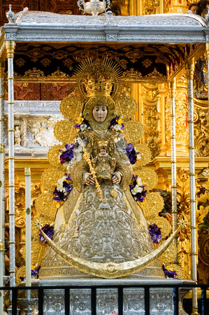 Statue of the Virgin of El Rocio